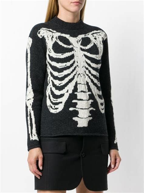 women's ysl sweater|saint laurent skeleton knit.